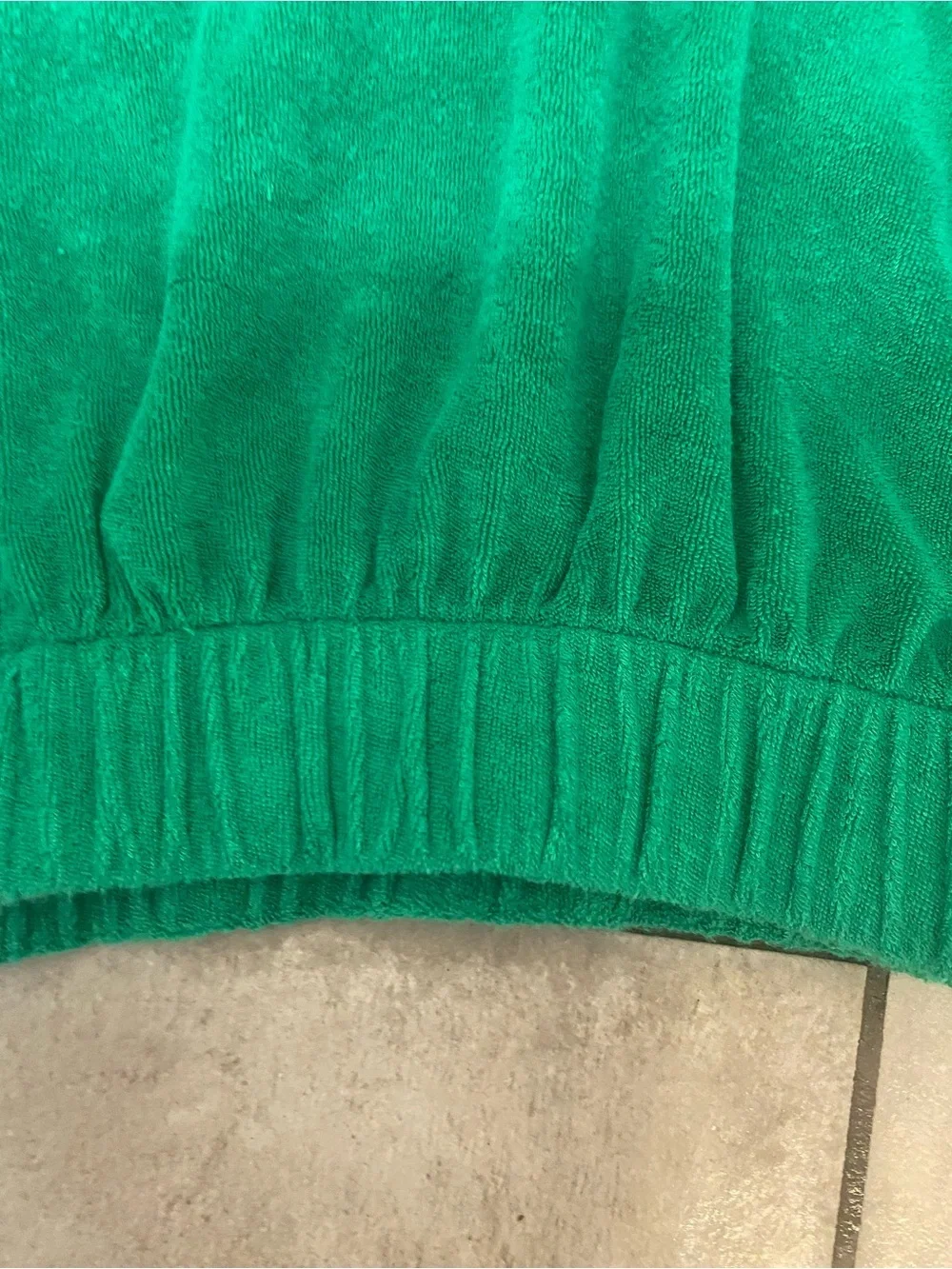 Elan Terry Cloth Two Piece Set Green